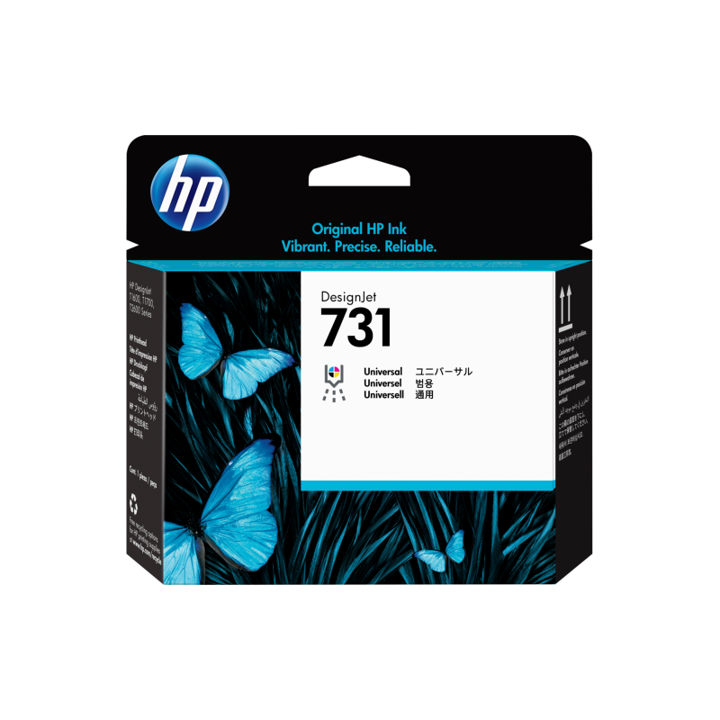 HP 731 (P2V27A) DesignJet spausdinimo galvutė, CMY, Grey, Matte black, Photo black