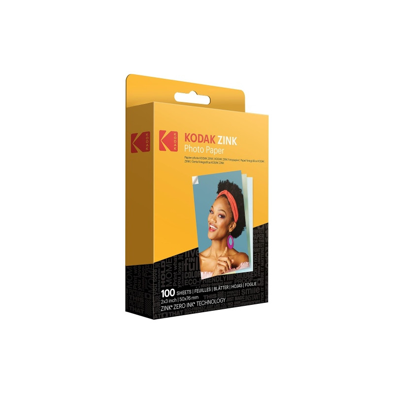 Kodak ZINK 2x3'' 50x76 mm 100 Sheets Fotopopierius