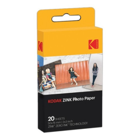 Kodak ZINK 2x3'' 50x76 mm 20 Sheets Fotopopierius