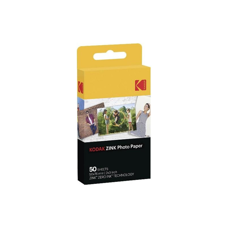 Kodak ZINK 2x3'' 50x76 mm 50 Sheets Fotopopierius