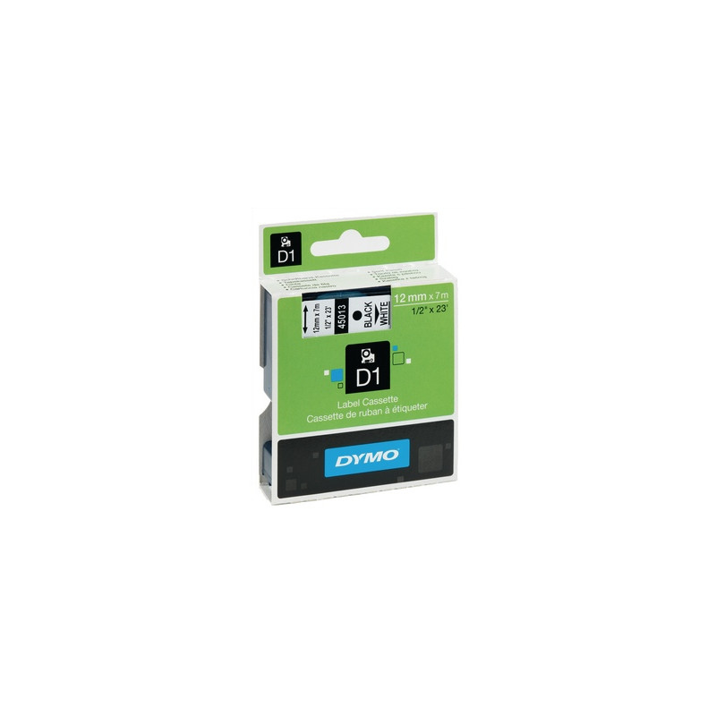 Dymo D1 45013 Juoda/Balta (S0720530), juostelė