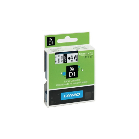 Dymo D1 45013 Juoda/Balta (S0720530), juostelė