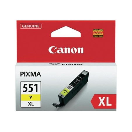 Canon CLI-551XL Y (6446B001) Rašalinė kasetė, Geltona