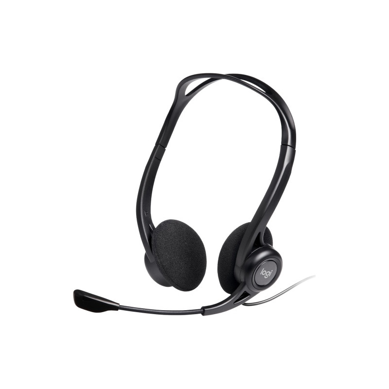Logitech 960 Laidinės ausinės, USB-A, Juoda
