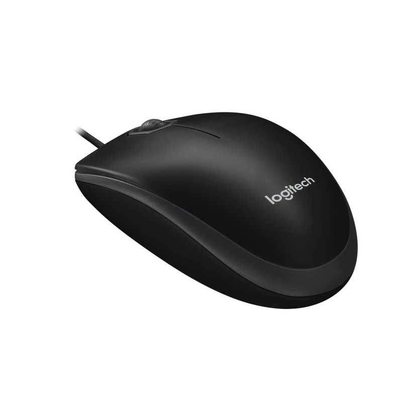 Logitech B100 Laidinė pelė, USB Type-A, Optical, 800 DPI, Juoda