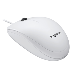 Logitech B100 Laidinė pelė, USB Type-A, Optical, 800 DPI, Balta