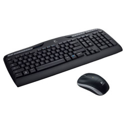 Logitech MK330 Combo Belaidė klaviatūra + pelė, US, Juoda