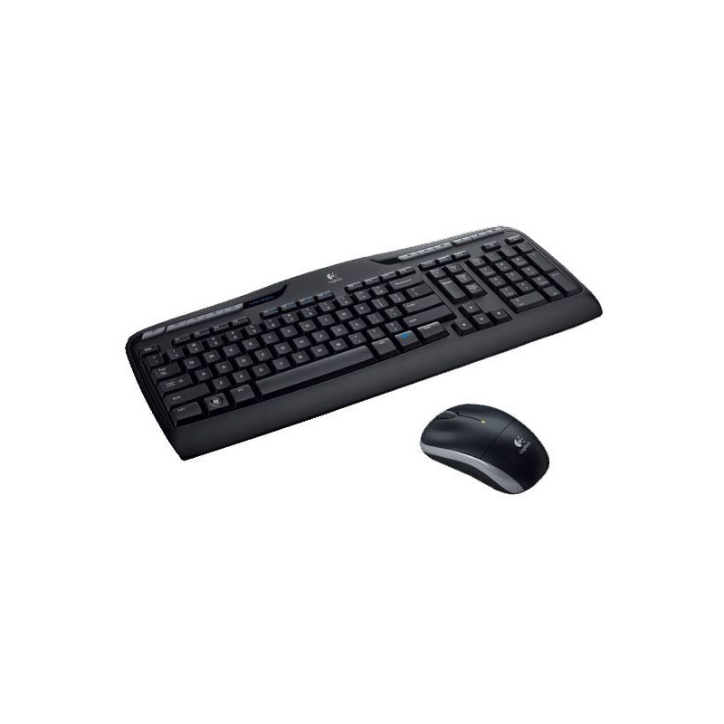 Logitech MK330 Combo Belaidė klaviatūra + pelė, US, Juoda