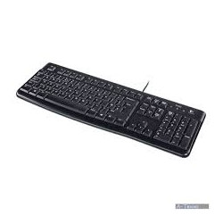 Logitech K120 Laidinė klaviatūra, USB, US, Juoda