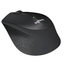 Logitech M330 Silent Plus Belaidė pelė, 1000 DPI, Juoda