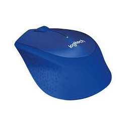 Logitech M330 Silent Plus Belaidė pelė, RF Wireless, 1000 DPI, Blue
