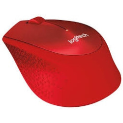 Pelė belaidė Logitech M330 silent Plus - 2.4GHZ - EMEA (910-004911), raudona