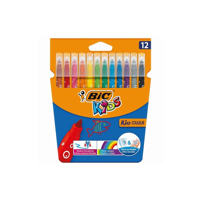 Bic Flomasteriai Kids Couleur 12 spalvų rinkinys 9202937