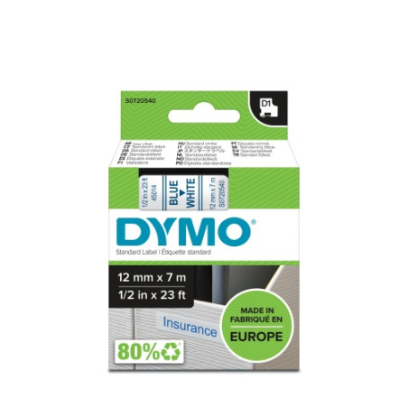 Dymo 45014 (S0720540) Juostelė 12mm x 7m, Blue on White