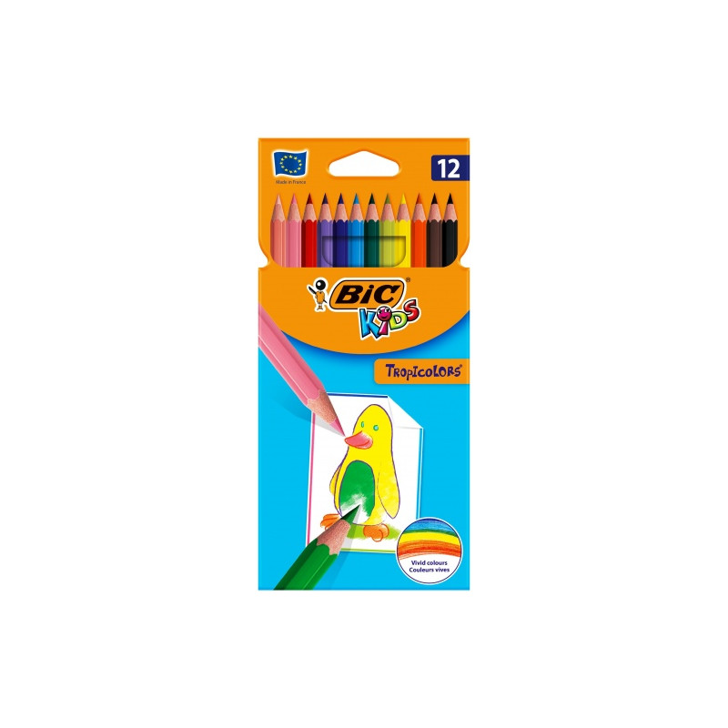 Bic Spalvoti pieštukai Tropicolors 12 spalvų rinkinys 022503