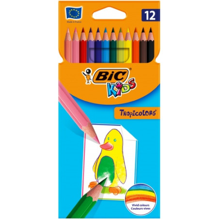 Bic Spalvoti pieštukai Tropicolors 12 spalvų rinkinys 022503