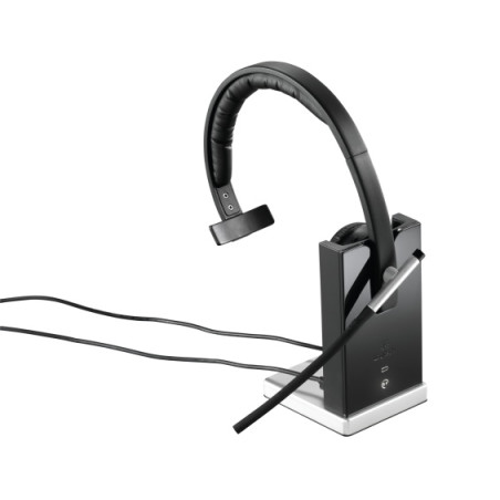 Logitech H820e Mono Belaidės ausinės, DECT USB-A, Juoda