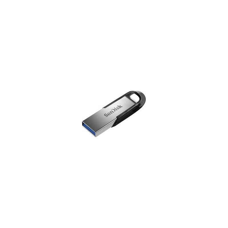 SanDisk Ultra Flair USB atmintinė 128GB, USB-A 3.0, Juoda/Sidabrinė