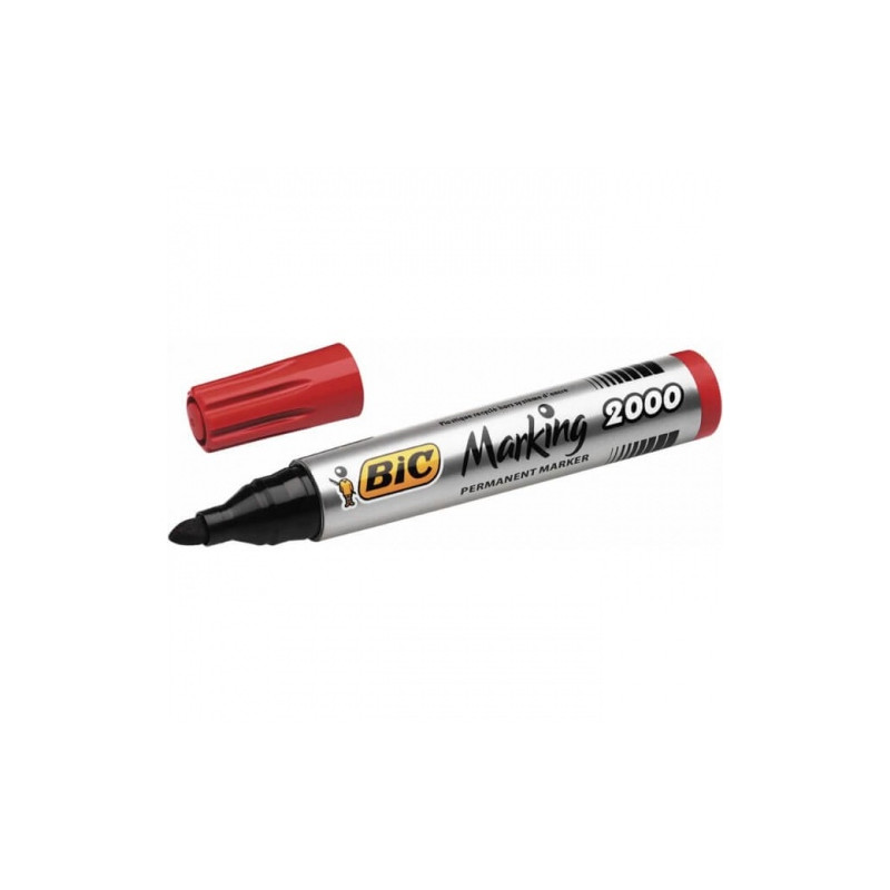 Bic Permanentinis žymeklis Eco 2000 2-5 mm, raudonas, 1 vnt. 000033