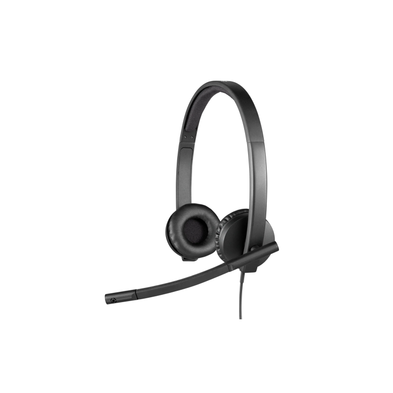 Logitech H570e Stereo UC Laidinės ausinės USB-A, Juoda