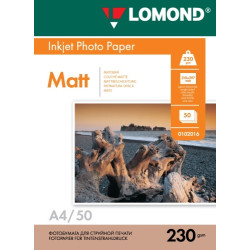 Fotopopierius Lomond Photo Inkjet Paper Matinis 230 g/m2 A4, 50 lapų NP