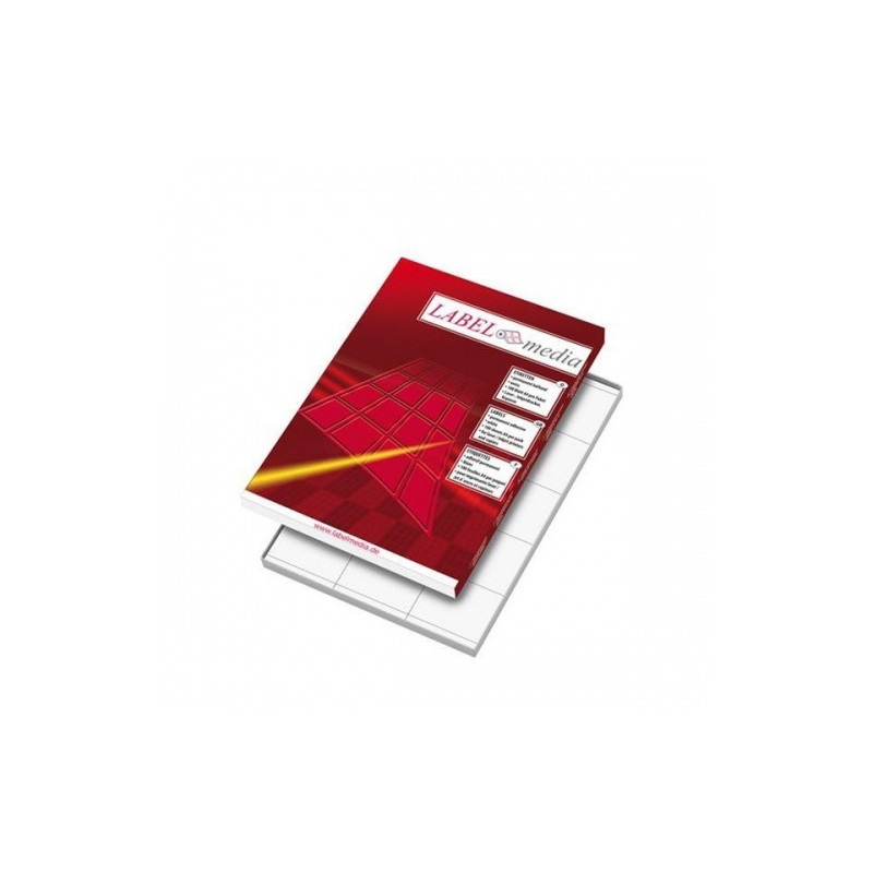 Lipnios etiketės LabelMedia, A4, baltos, 105x74 mm, baltos, (8) (100)