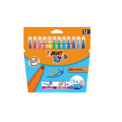 BIC Flomasteriai KID Couleur XL, 12 spalvų rinkinys NP