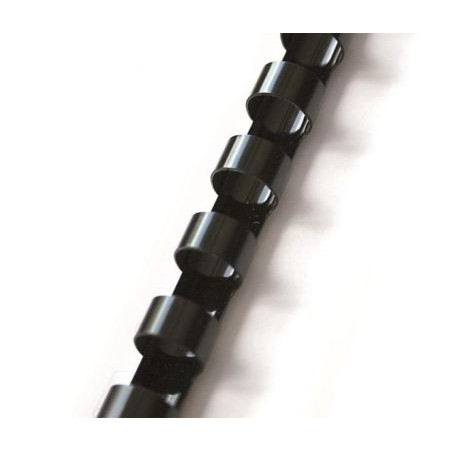Spiralė įrišimui plastikinė 12 mm, juoda (100vnt.)