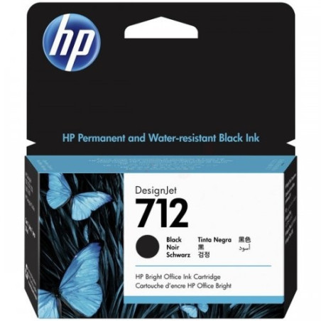 HP 712 (3ED70A) Rašalinė kasetė, Juoda