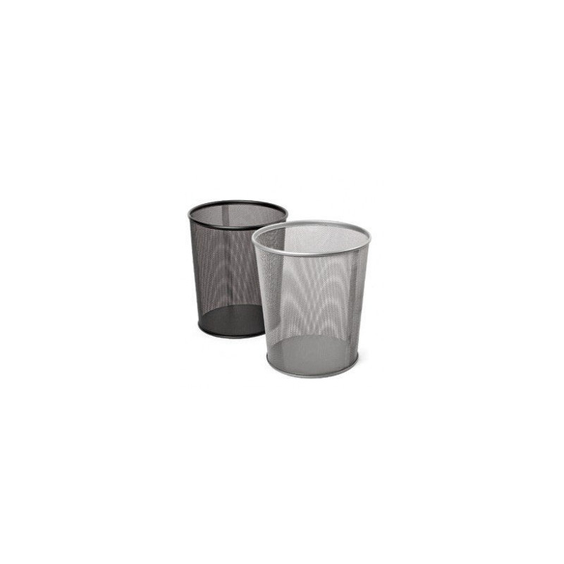 Šiukšlių dėžė Forpus, 12l, juoda, perforuoto metalo