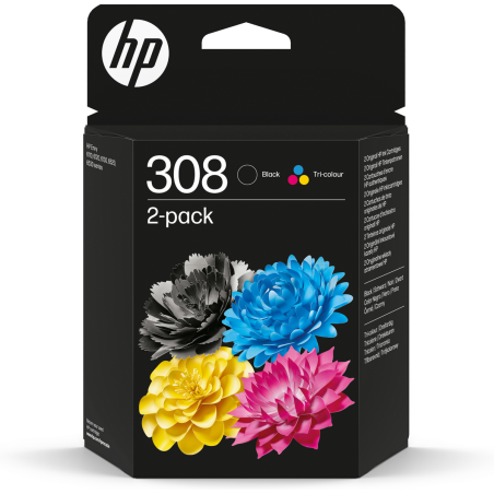 Kasetė HP No.308 (6L6S6UE) CMYK 160+120psl OEM