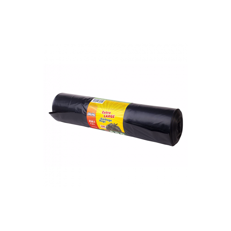 Šiukšlių maišai, 350L/5vnt., 60 mikr., juodi