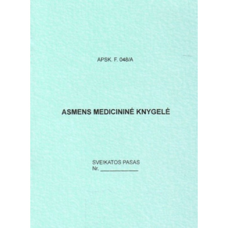Asmens medicininė knygelė, A6
