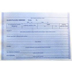 Kasos pajamų orderis, A5 (2x50) 0720-008