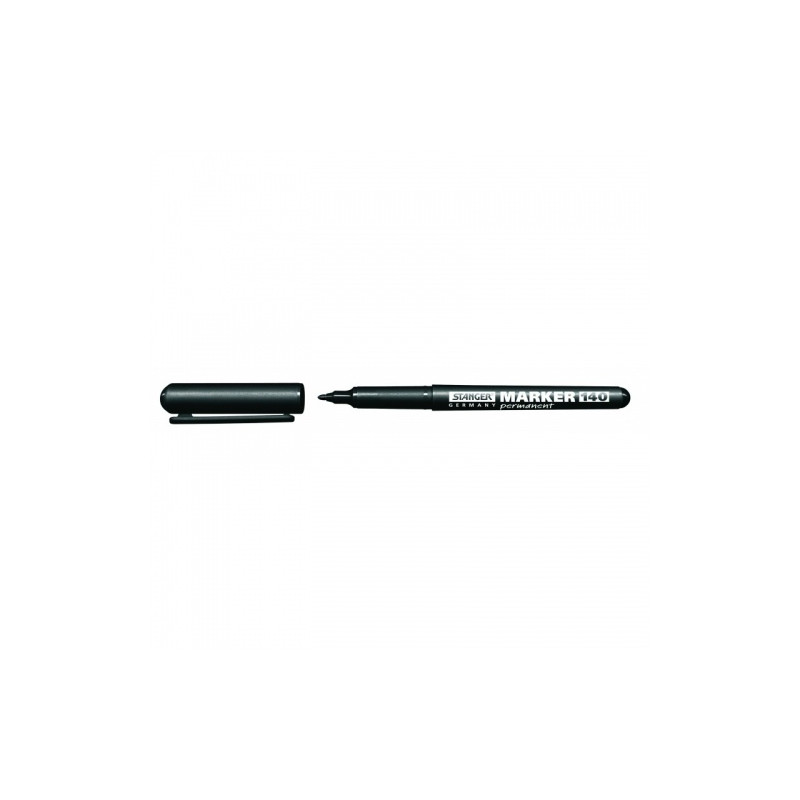 Žymeklis permanentinis Stanger M140, 1 mm, apvali galvutė, juodas 1 vnt.