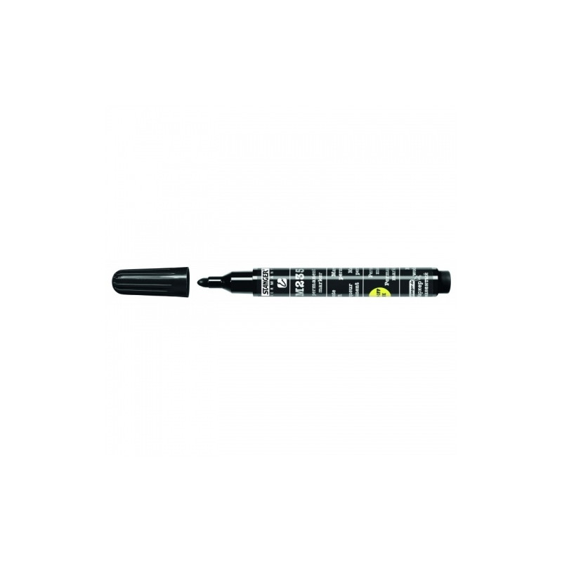 Žymeklis permanentinis Stanger 235, 1-3 mm, apvali galvutė, juodas 1 vnt.