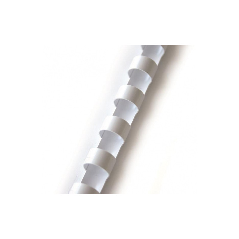 Spiralė įrišimui Forpus plastikinė 6 mm, balta (100 vnt.)