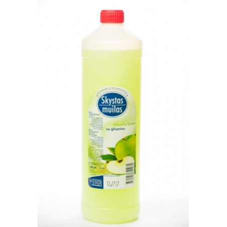 Muilas, skystas, su glicerinu, obuolių kvapo, 1l