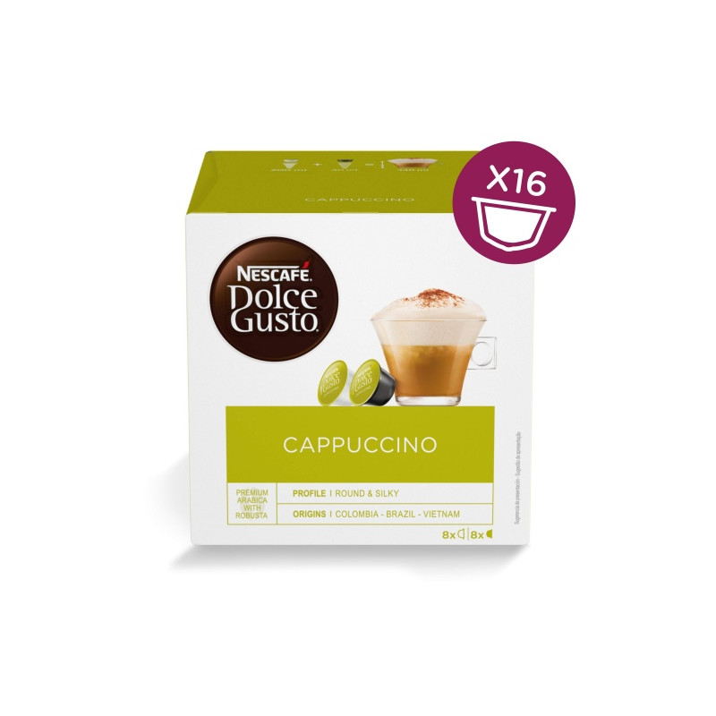 Nescafe Dolce Gusto Cappuccino kava, 16 kapsulių dėžutėje