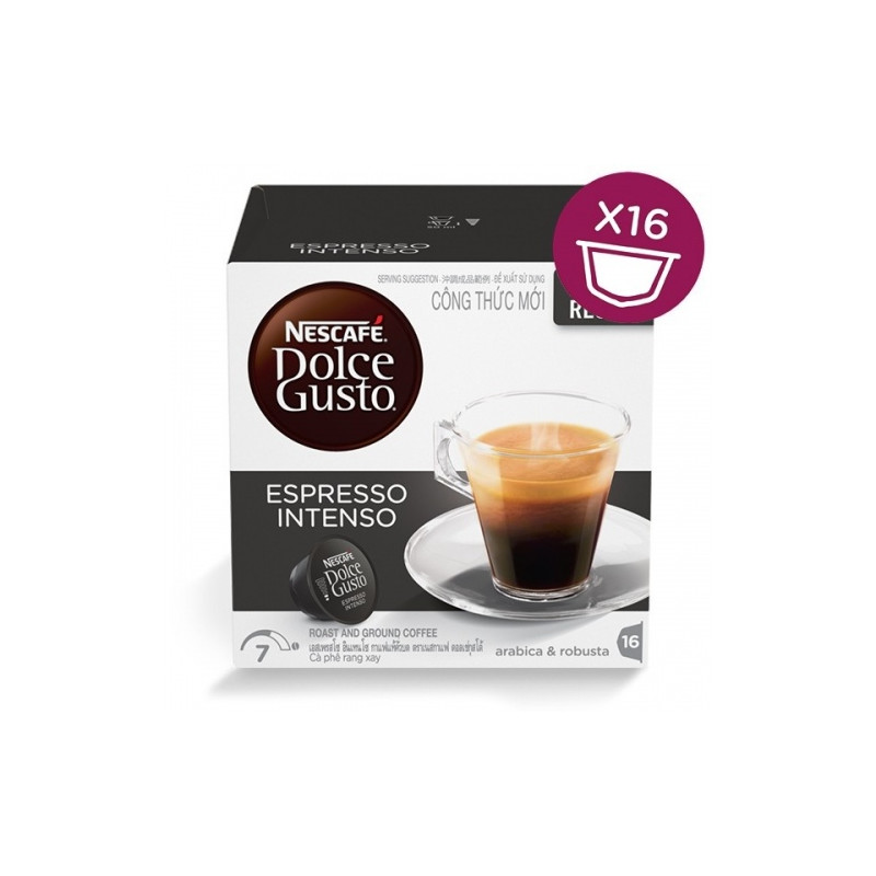 Nescafe Dolce Gusto Espresso Intenso Kava, 16 kapsulių dėžutėje