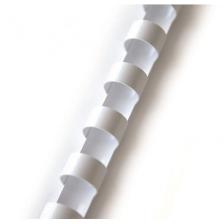 Spiralė įrišimui Forpus plastikinė 10 mm, 100 vnt., balta