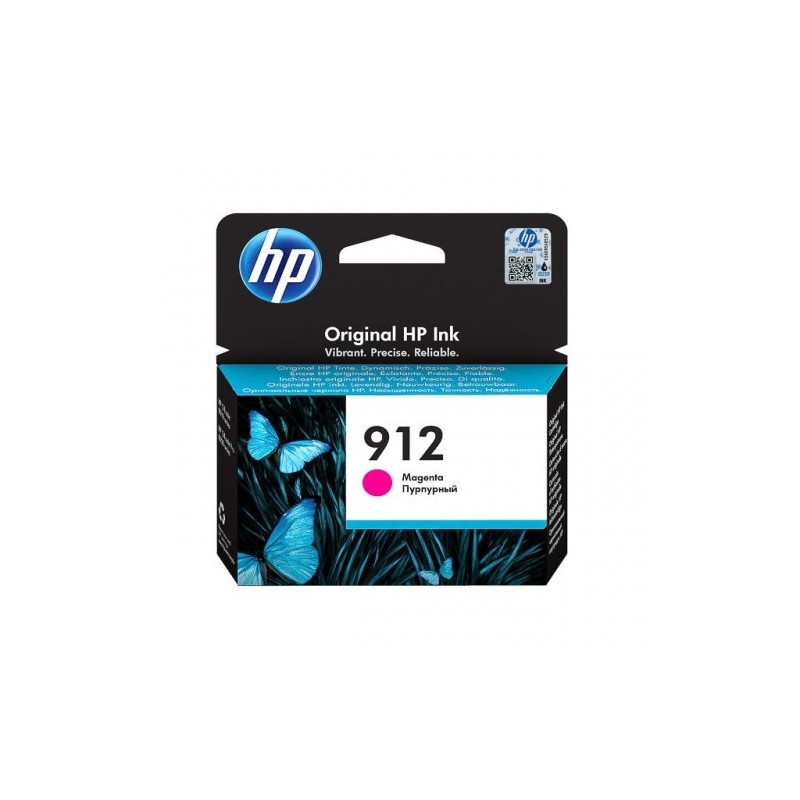 HP 912 (3YL78AE) Rašalinė kasetė, Purpurinė