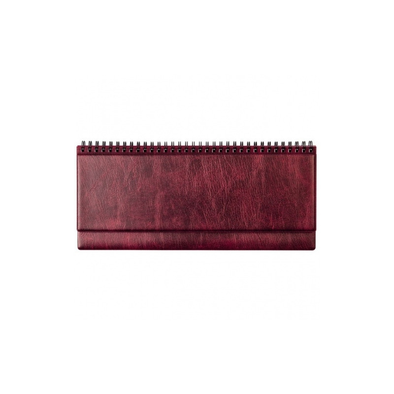 Horizontalus stalo kalendorius Memo PVC 2026m. bordo