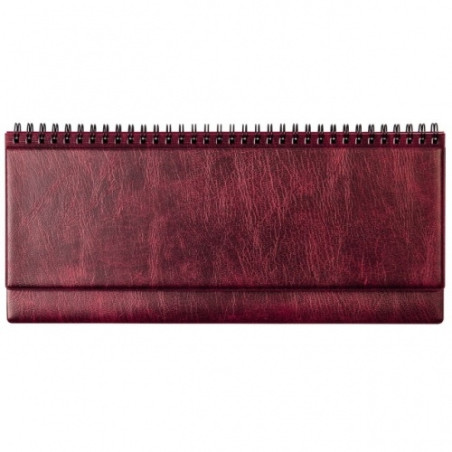 Horizontalus stalo kalendorius Memo PVC 2026m. bordo