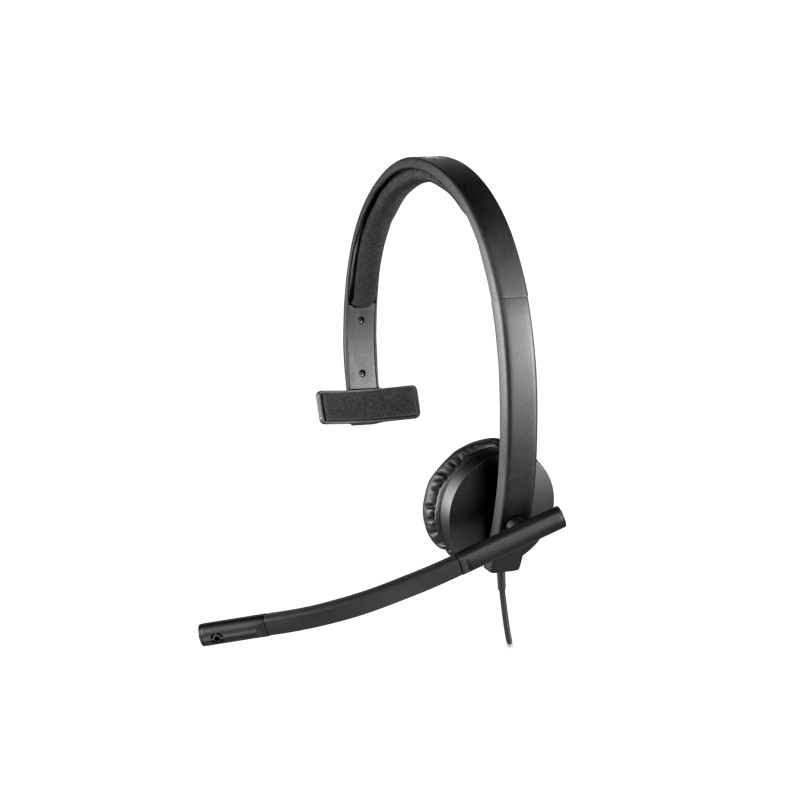 Logitech H570e Mono UC Laidinės ausinės USB-A, Juoda