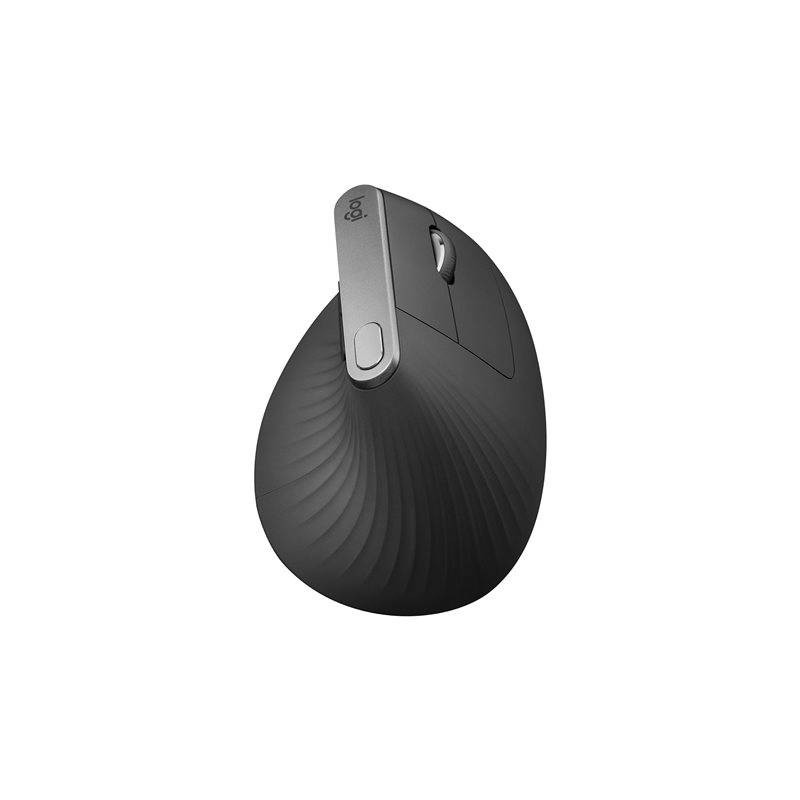Logitech MX Vertical Ergonomiška belaidė pelė RF Wireless+Bluetooth, 4000 DPI, Graphite