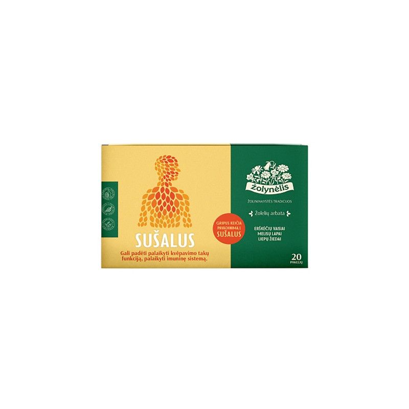 Žolynėlis žolelių arbata Sušalus , 30g (1,5x 20)