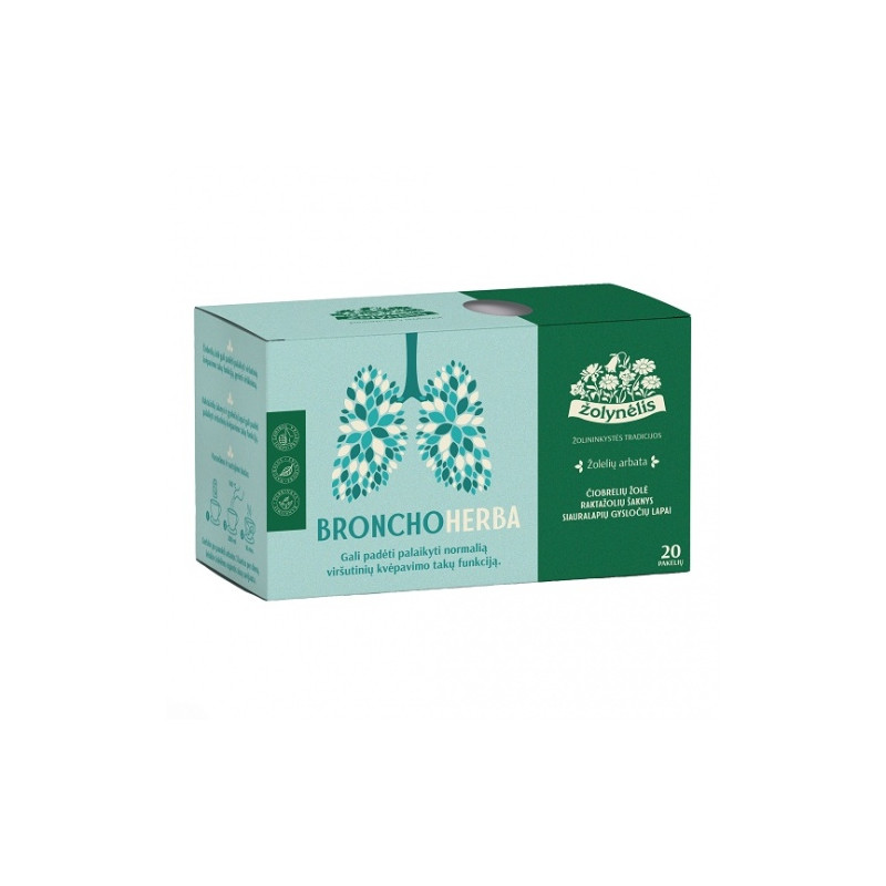 Žolynėlis žolelių arbata Bronchus, 30g (1,5x 20)