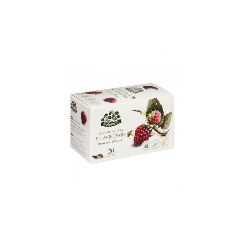 Žolynėlis vaisinė arbata Vasaros Skonis su avietėmis, 50g (2,5g x20)