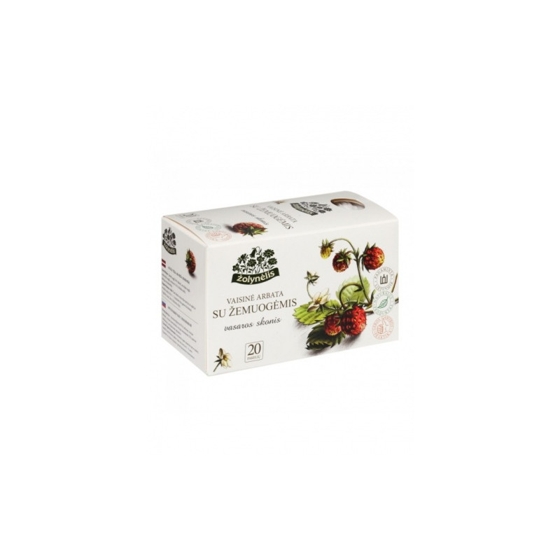 Žolynėlis vaisinė arbata Vasaros Skonis su žemuogėmis, 50g (2,5g x20)